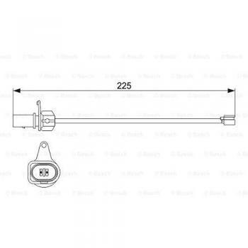 Sensor de desgaste de pastillas de freno BOSCH 1 987 474 511