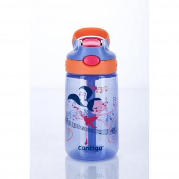 Contigo Gizmo Flip Botella de Agua con Dispositivo antigoteo y antiderrames, Unisex niños, Morado