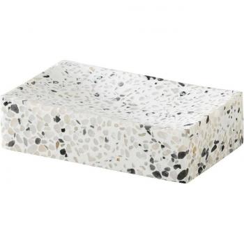 Gedy Jabonera para Encimera Zoe Blanco Negro