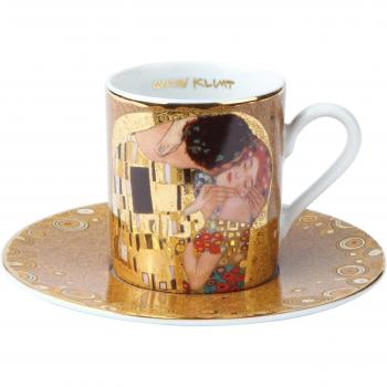 Goebel Gustav Klimt Espressotasse mit Untertasse Der Kuss 66515677