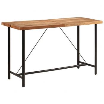 Mesa Alta de Bar 180x70x107 cm Madera Maciza de Acacia y Hierro Marrón