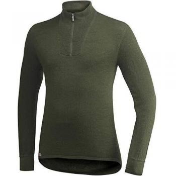 Polo Interior de Lana Merino 400 con Cremallera Unisex XL Verde Pino
