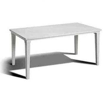 Keter - Mesa de comedor exterior Futura de 6 plazas, Color blanco