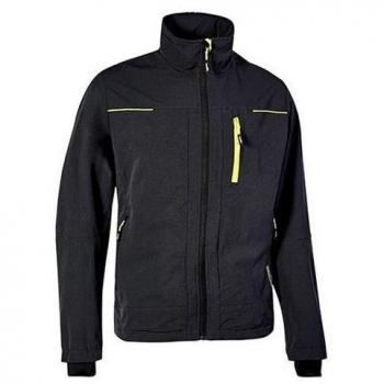 U-Power Chaqueta Pluton, chaqueta de trabajo negra y amarilla, modelo PE178BC-2XL, parka gama Performance, talla 2XL para hombre