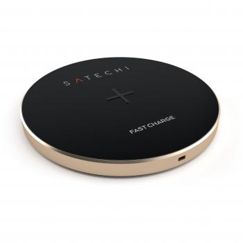 Satechi Cargador Inalámbrico Rápido, Esterilla Cargadora Inalámbrica Qi para Samsung Galaxy S7/S6/Active/Edge/Edge Plus/Note 5 y otros Dispositivos con Qi Habilitado