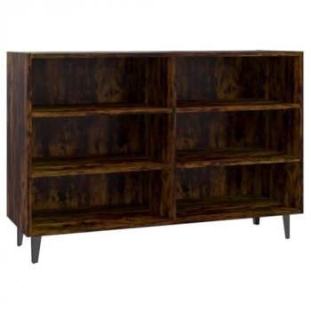 Aparador de madera de ingeniería roble ahumado 103,5x35x70 cm