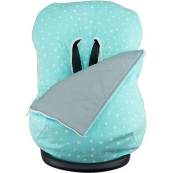 Funda y Saco Algodón Universal para Silla de Coche y Portabebés Jyoko Mint Sparkles
