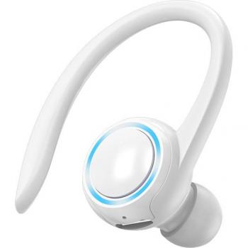 Auriculares Inalámbricos VAORLO M-F8 con Bluetooth 5.2, Gancho para la Oreja, Cancelación de Ruido HIFI y Diseño Deportivo para Juegos