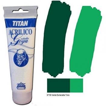 ACRÍLICO GOYA ESTUDIO VERDE ESMERALDA TONO 125 ML Nº 59