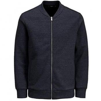 Jack & Jones Jprstevie Bla. Sweat Zip Cardigan Sudadera, Azul Marino Oscuro, S para Hombre