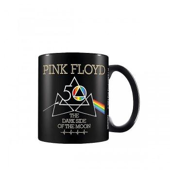 Taza del 50 aniversario de Pink Floyd Dark Side Negro One Size
