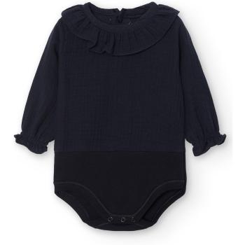 Pack de 2 bodys de bebé Babidu cuello volante bambula manga larga