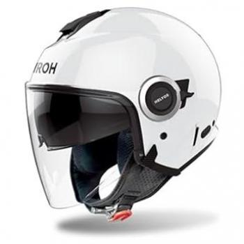 Airoh Casco Jet Helios Color Blanco Brillante - Casco Jet, color blanco brillante, modelo Helios, talla S