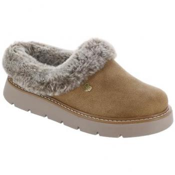 Skechers Women's Keepsakes Lite Cozy Blend Slippers - Brown - Size 41