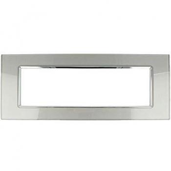 Placa Vitra 7M Titanio Compatible con Vimar Plana