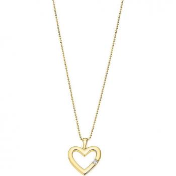 Collar Lotus Silver Mujer LP3217-1/2 Moments Plata con Circonita Motivo Corazón 42.0 mm