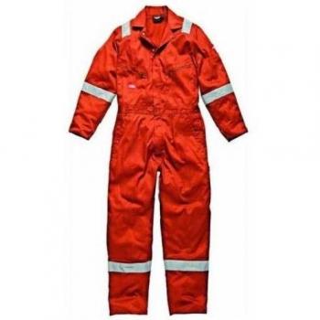 Dickies Mens Workwear Cotton Coverall Orange WD2279O