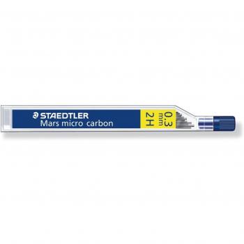 STAEDTLER Mars Micro Carbon 250 0,3 mm 2H - Recambios para lápices - 4 tubos / paquetes