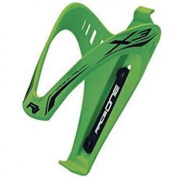 RaceOne X3GREEN Rubberized - Portabidón para bicicleta, color verde