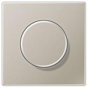 PLACA CENTRAL DIMMER BOTÓN GIRATORIO ACERO 0712173177 JUNG