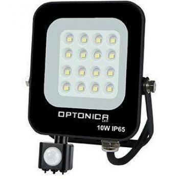 Reflector LED 10W con Detector de Movimiento, IP65, 3000K, 900lm