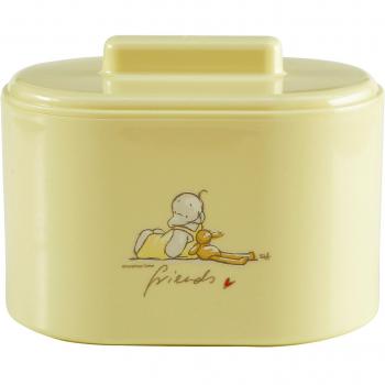 Bebe-jou Humphrey's Corner - Caja para bastoncillos de algodón, color amarillo