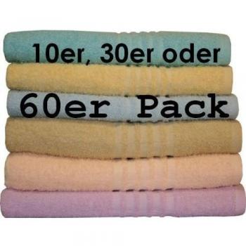 10er, 30er o de 60er Pack de tocador de baño toallita 30 x 30 de ducha uni Walk, cantidades de selección, 10er Pack, 30 x 30 cm