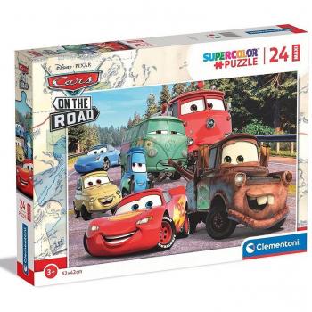 Puzzle Maxi Cars en la carretera 24 piezas