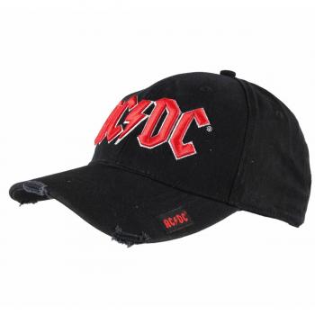 AC/DC Red on White Logo Cap - 100% Cotton