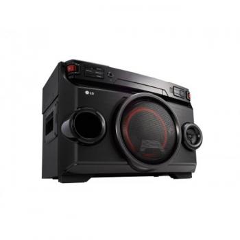 Minicadena LG OM4560 - Potencia de 40W, reproductor CD, Bluetooth, USB, radio FM, ecualizador de sonido, diseño compacto y elegante