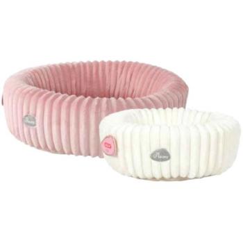 Zolux Cama Donut Acolchada Naomi Beige para Gatos y Perros Pequeños