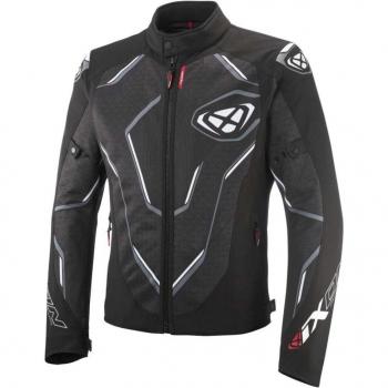 Ixon Demoniak Chaqueta textil de moto - Negro Blanco (4XL)