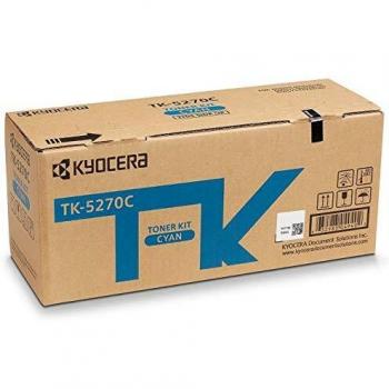 Kit de Tóner Cian Original Kyocera TK-5270C, 1 Pieza, Compatible con Ecosys M6230/6630cidn - Modelo 1T02TVCNL0
