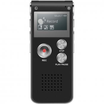 Grabadora de voz Digital, TENSAFEE 8G Dictáfono Grabador de Sonido, Audio HD Grabador Portatil Recargable con Doble Micrófono Claro Registro, Reproductor de MP3 / Repetición A - B / One Touch Grabación, Grabadoras de voz para Conferencias / Reuniones 