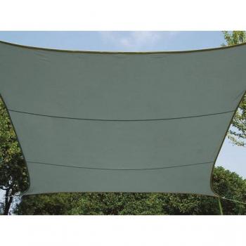 Toldo de vela rectangular Perel GSS4360GG, dimensiones 3.6 x 3.6 m, color gris verdoso
