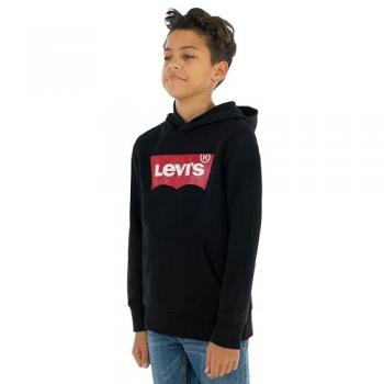 Sudadera con Capucha Levi's® Kids Batwing Screenprint Negra para Niños 6 Años