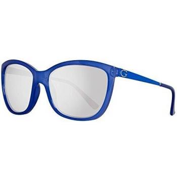 Guess Women's Cat-Eye Sunglasses GU7444-5884C, Transparent Blue, UV Protection (ø 58mm)