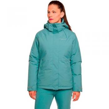 Chaqueta Impermeable Insulada con Capucha Trangoworld Jenaz para Mujer Verde Talla S