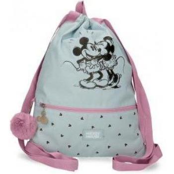 Disney Mochila Saco Minnie Mouse Kisses Azul