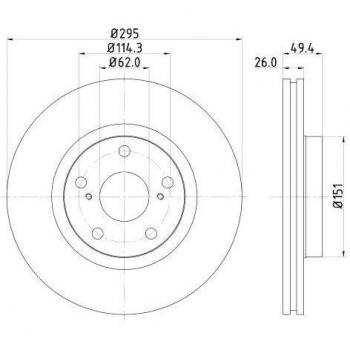 Hella 8dd 355 114 – 671 freno
