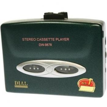 Walkman Reproductor de Cassette Stereo- DIAL Mod.DW-9878 - Color Verde Oscuro