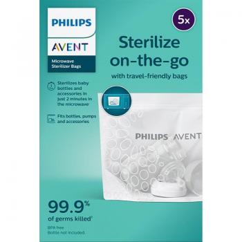 Philips AVENT Microwave Sterilization Bags, 5 Pack