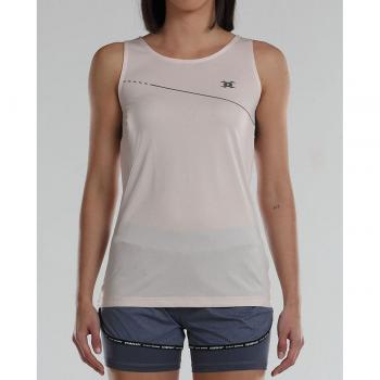 Camiseta de mujer Abria en color blanco con estampado floral y cuello redondo