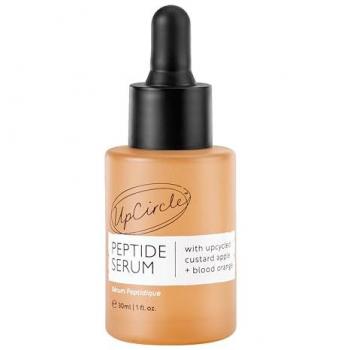 UpCircle Vegan Peptide Serum with Upcycled Custard Apple & Blood Orange - 30ml, Enhances Skin Elasticity & Boosts Collagen