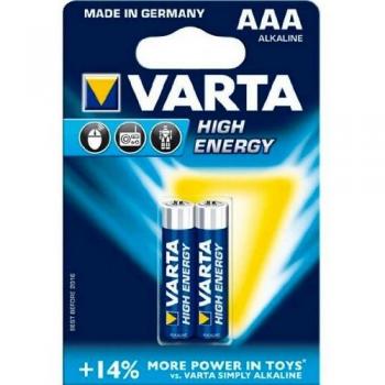 Varta 4903 - Pack de 2 Pilas alcalinas AAA, Color Azul
