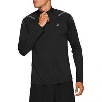 Asics Icon LS 1/2 Zip Top Camiseta, Hombre, Performance Black, XS
