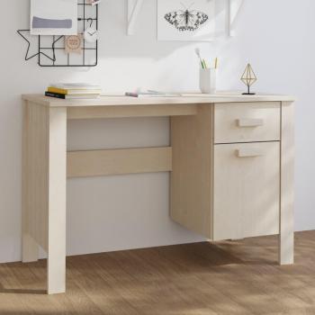 Escritorio HAMAR Madera Maciza de Pino Marrón Miel 113x50x75cm