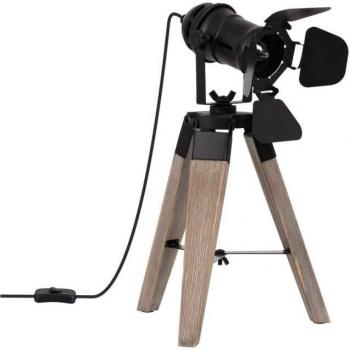 Lámpara de Mesa Cinema Kurangna XS en Negro y Metal con Diseño Industrial