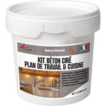 Kit de Hormigón Pulido para Cocina y Encimera - 5 m² (en 2 capas) - Marrón Caramelo - Arcane Industries