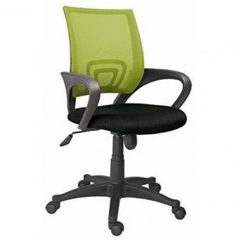 Adec - Logic, Silla de Oficina, Silla de Escritorio, Silla despacho, Color Negro y Verde Medidas: 60 cm